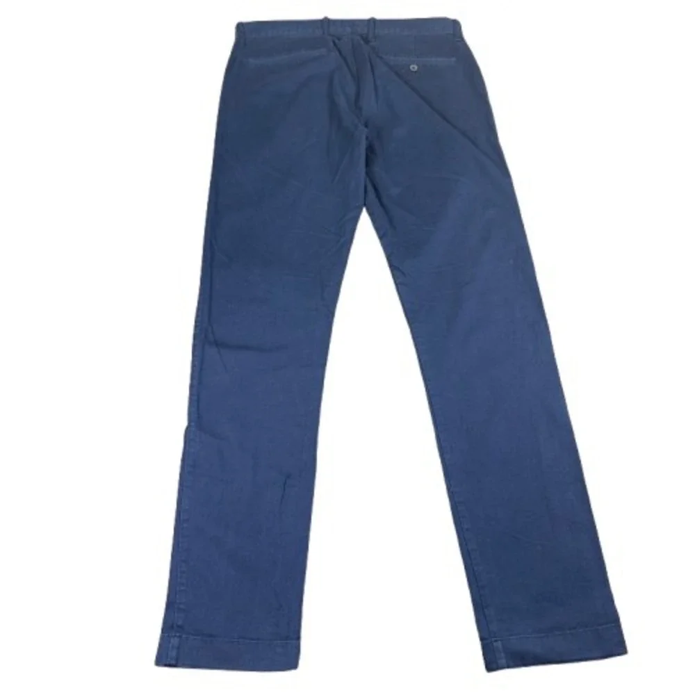 J. Crew Factory Mens Slim Flex Chino Pants Navy Blue Classic‎ Preppy Size 32x34